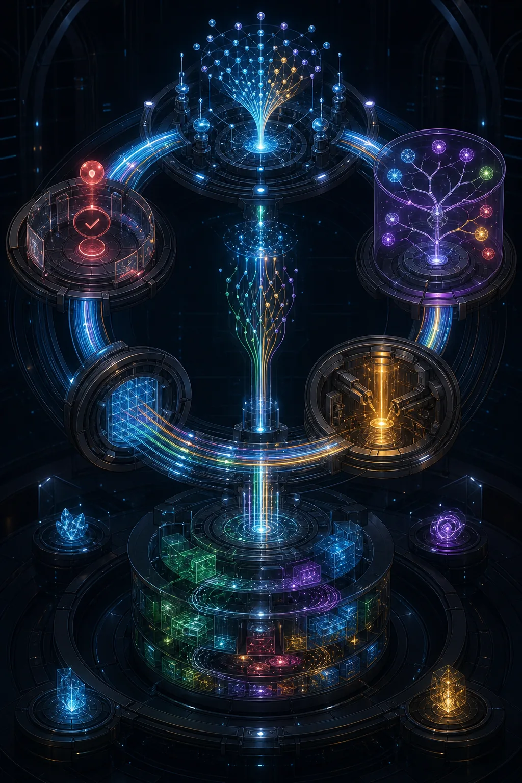 A continuous GEO feedback system connecting measurement, diagnosis, intervention, re-measurement, strategy memory, multiple objectives, and human approval